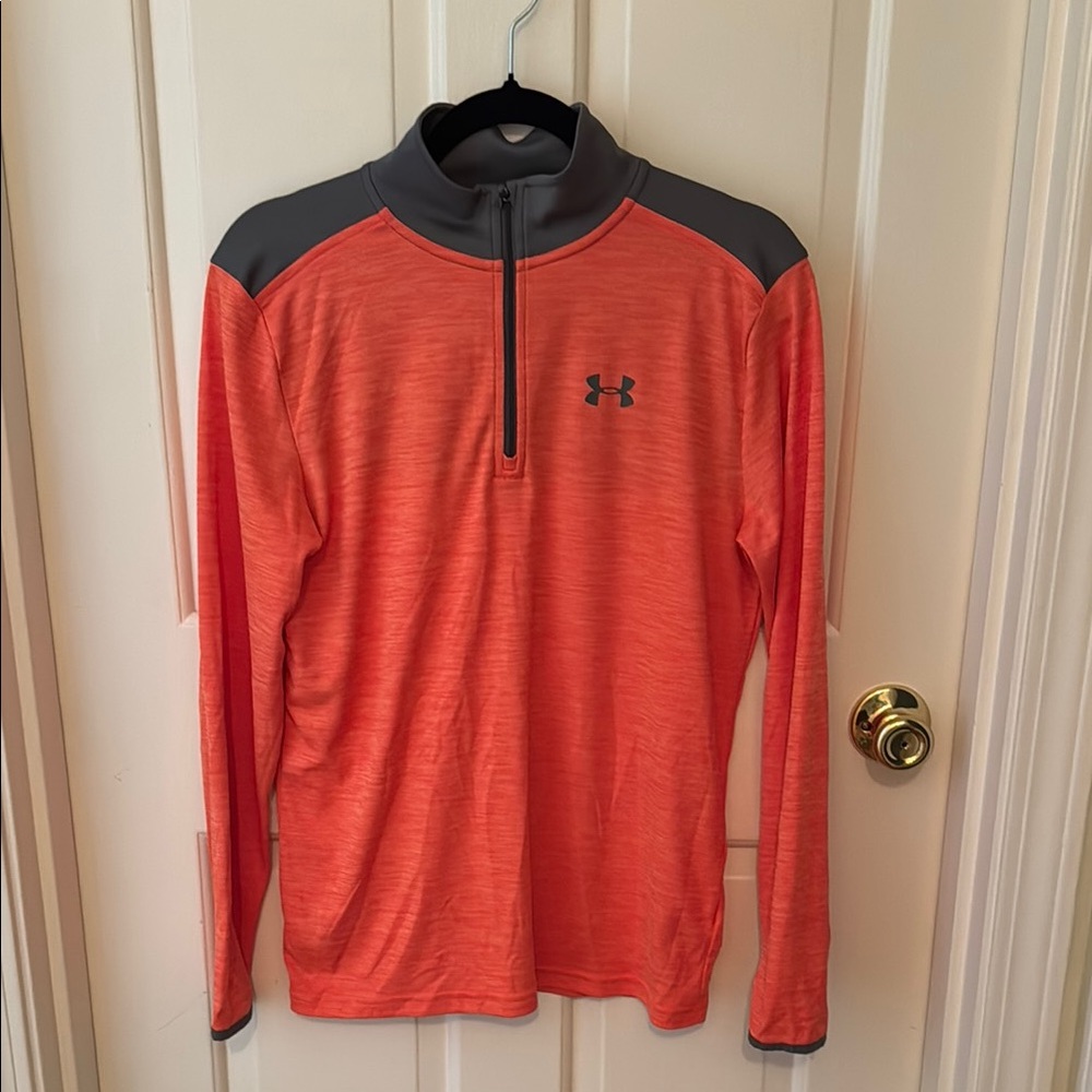 Under Armour Orange and Charcoal Pullover